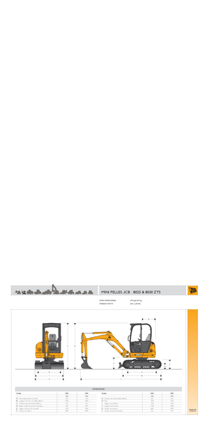 Minirypadla JCB 8025 ZTS