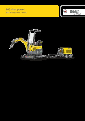 Minirypadla Wacker Neuson 803 dual power
