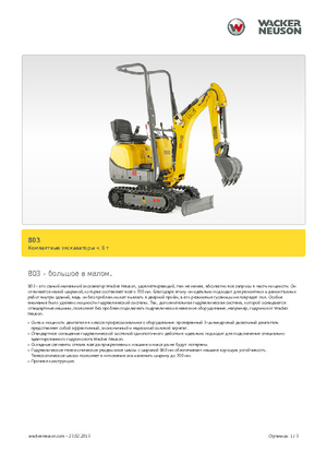 Minirypadla Neuson 803