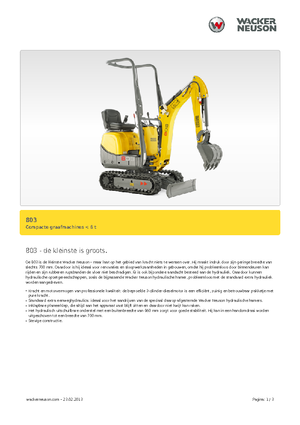 Minirypadla Neuson 803