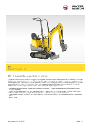 Minirypadla Neuson 803