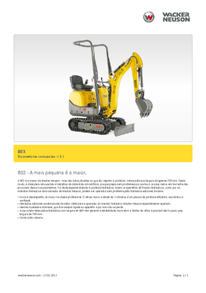 Minirypadla Neuson 803