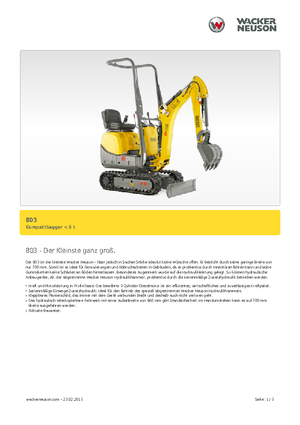 Minirypadla Neuson 803