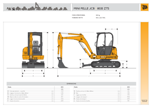 Minirypadla JCB 8035 ZTS