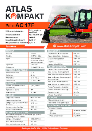 Minirypadla Atlas Kompakt AC 17F