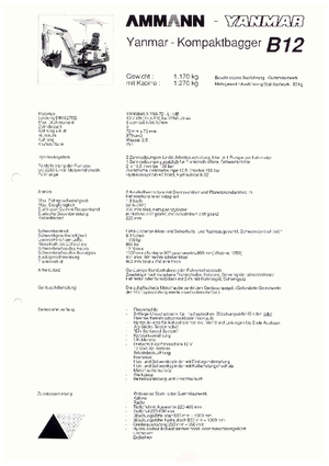 Minirypadla Yanmar B 12