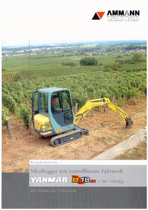 Minirypadla Yanmar B 18 EX