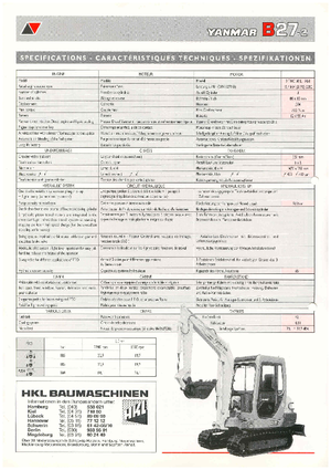 Minirypadla Yanmar B 27-2