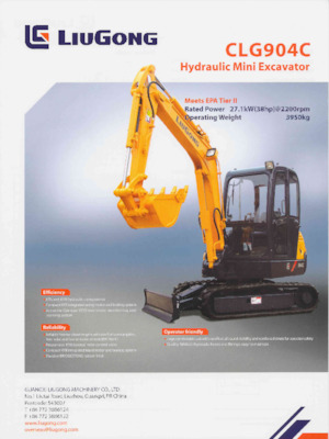 Minirypadla Liugong CLG904C 