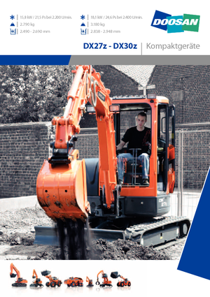Minirypadla Doosan DX30Z