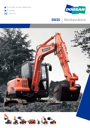 Kolová rypadla Doosan DX 55