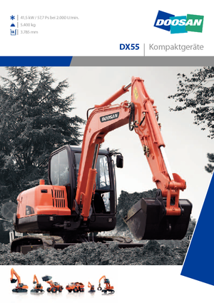 Kolová rypadla Doosan DX 55