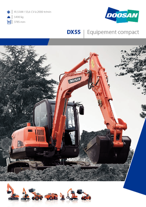 Kolová rypadla Doosan DX 55