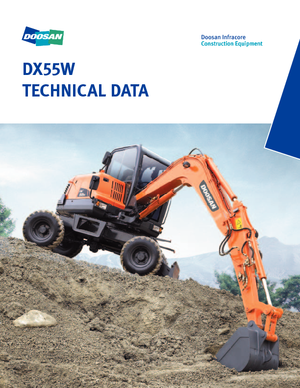 Kolová rypadla Doosan DX55W