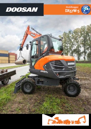 Kolová rypadla Doosan DX57W
