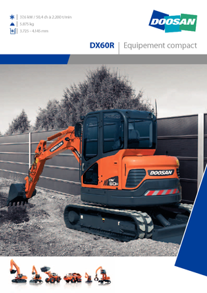 Minirypadla Doosan DX 60 R