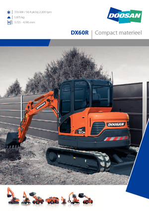 Minirypadla Doosan DX 60 R