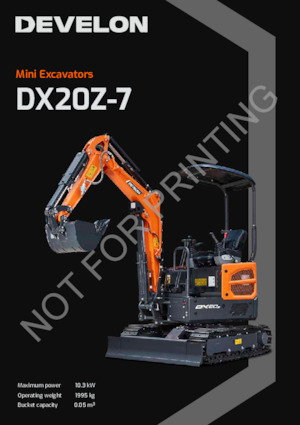 Minirypadla Develon DX20Z-7 