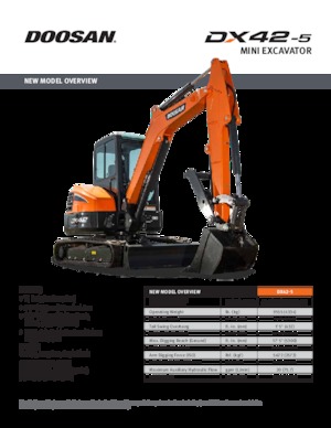 Minirypadla Doosan DX42-5