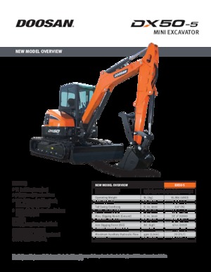 Minirypadla Doosan DX50-5