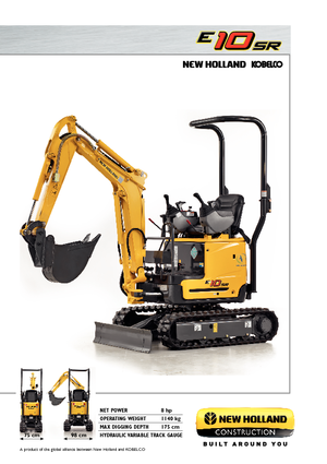 Minirypadla New Holland E10SR