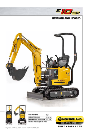 Minirypadla New Holland E10SR