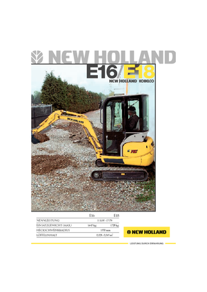 Minirypadla New Holland E 18