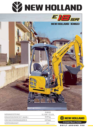 Minirypadla New Holland E18SR