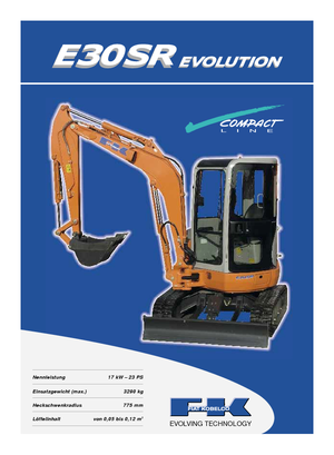 Minirypadla Fiat Kobelco E 30 SR