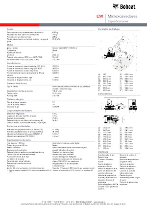 Minirypadla Bobcat E50z