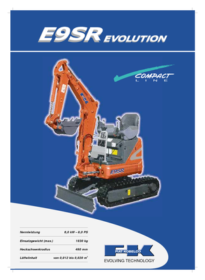 Minirypadla Fiat Kobelco E 9 SR