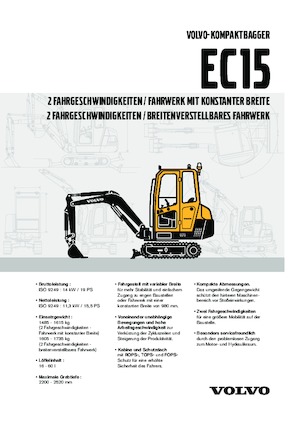 Minirypadla Volvo EC15 XT