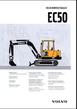 Minirypadla Volvo EC50V