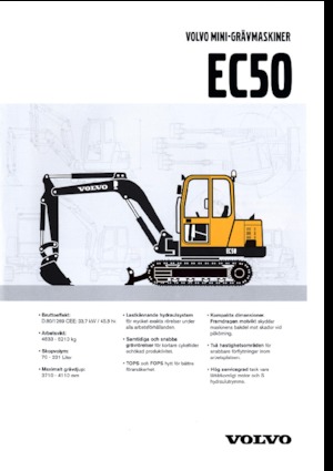 Minirypadla Volvo EC50V