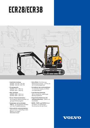 Minirypadla Volvo ECR28