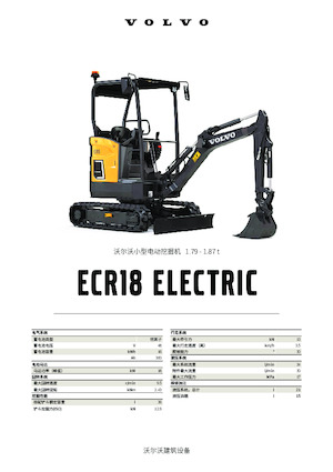 Minirypadla Volvo ECR18 ELECTRIC