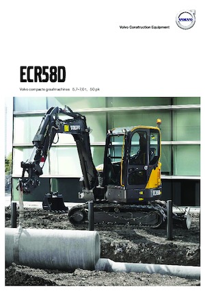 Minirypadla Volvo ECR58D