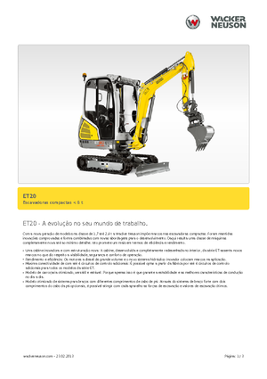 Minirypadla Wacker Neuson ET 20