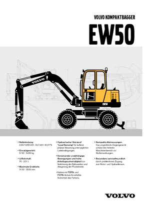 Kolová rypadla Volvo EW50