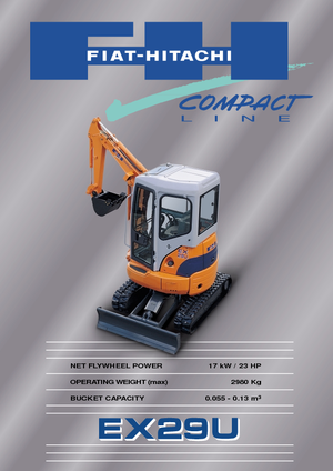 Minirypadla Fiat-Hitachi EX 29 U