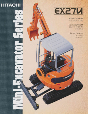 Minirypadla Hitachi EX27U