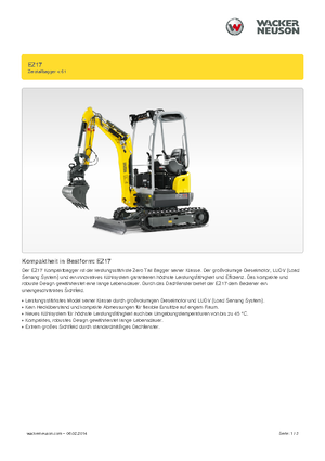Minirypadla Wacker Neuson EZ17