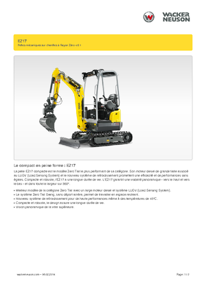 Minirypadla Wacker Neuson EZ17