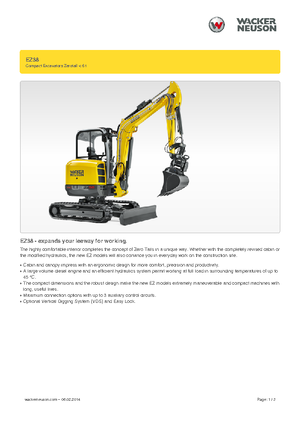 Minirypadla Wacker Neuson EZ38