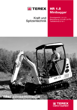 Minirypadla Terex-Schaeff HR 1.5