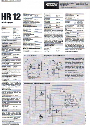 Minirypadla Terex-Schaeff HR 12