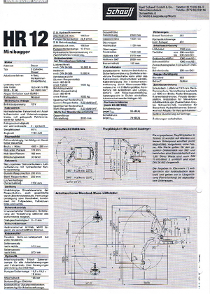 Minirypadla Terex-Schaeff HR 12