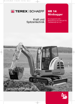 Minirypadla Terex-Schaeff HR 14