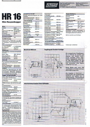 Minirypadla Terex-Schaeff HR 16