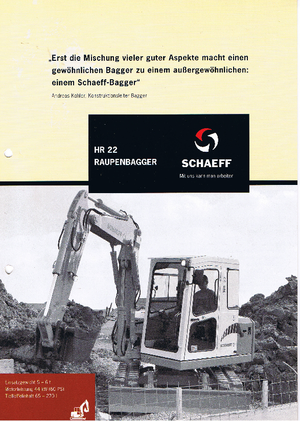 Minirypadla Terex-Schaeff HR 22